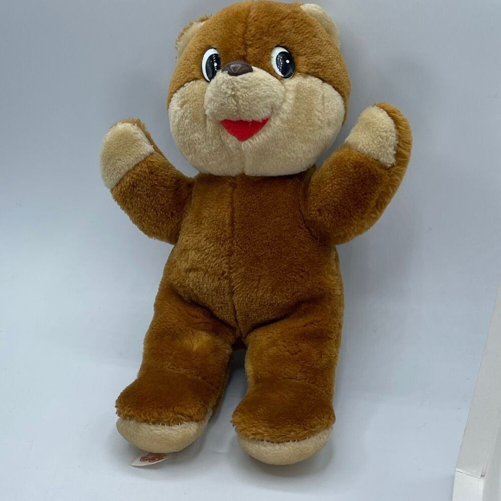 Vintage Shoney’s Restaurant Bear stuffed plush 11” 1986 no clothes